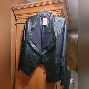 Faux leather jacket